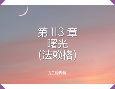 第 113 章 曙光